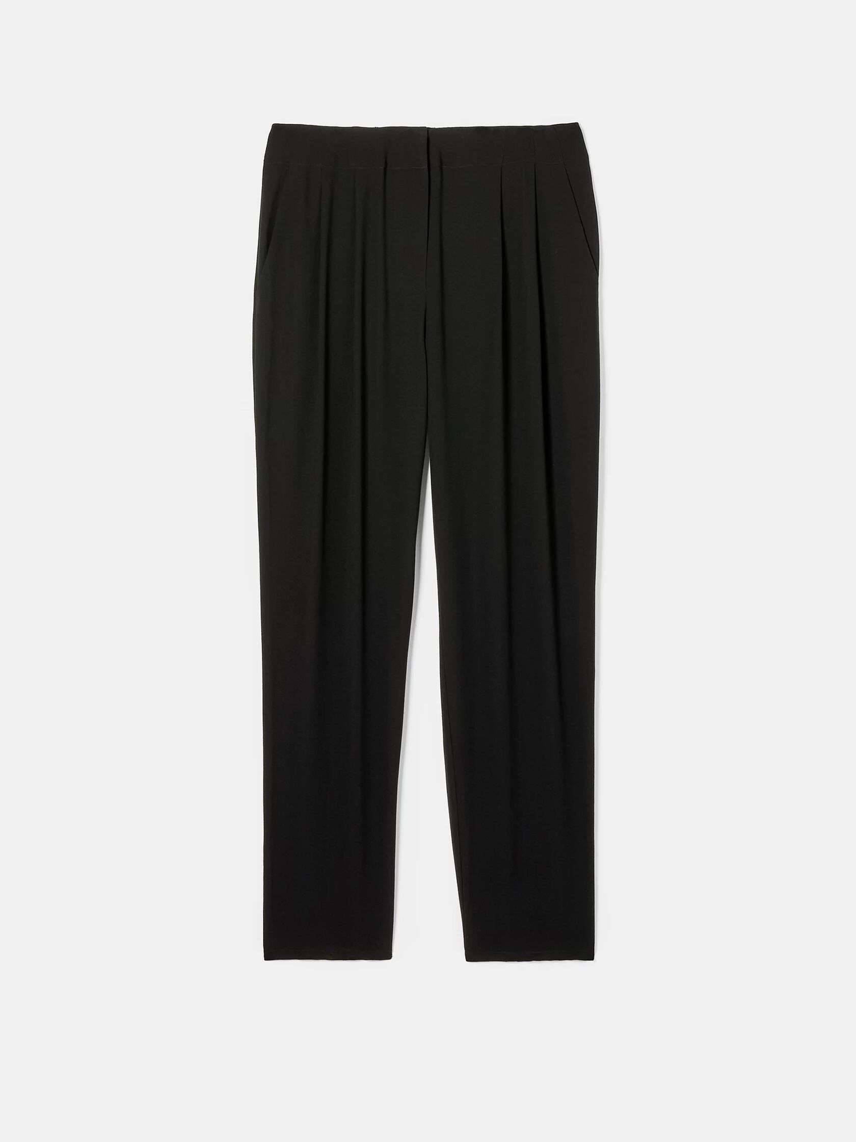Silk Georgette Crepe Pleated Pant