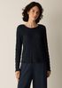 Bubble Jacquard Round Neck Top