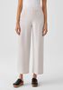 Boiled Wool Jersey Wide-Leg Pant