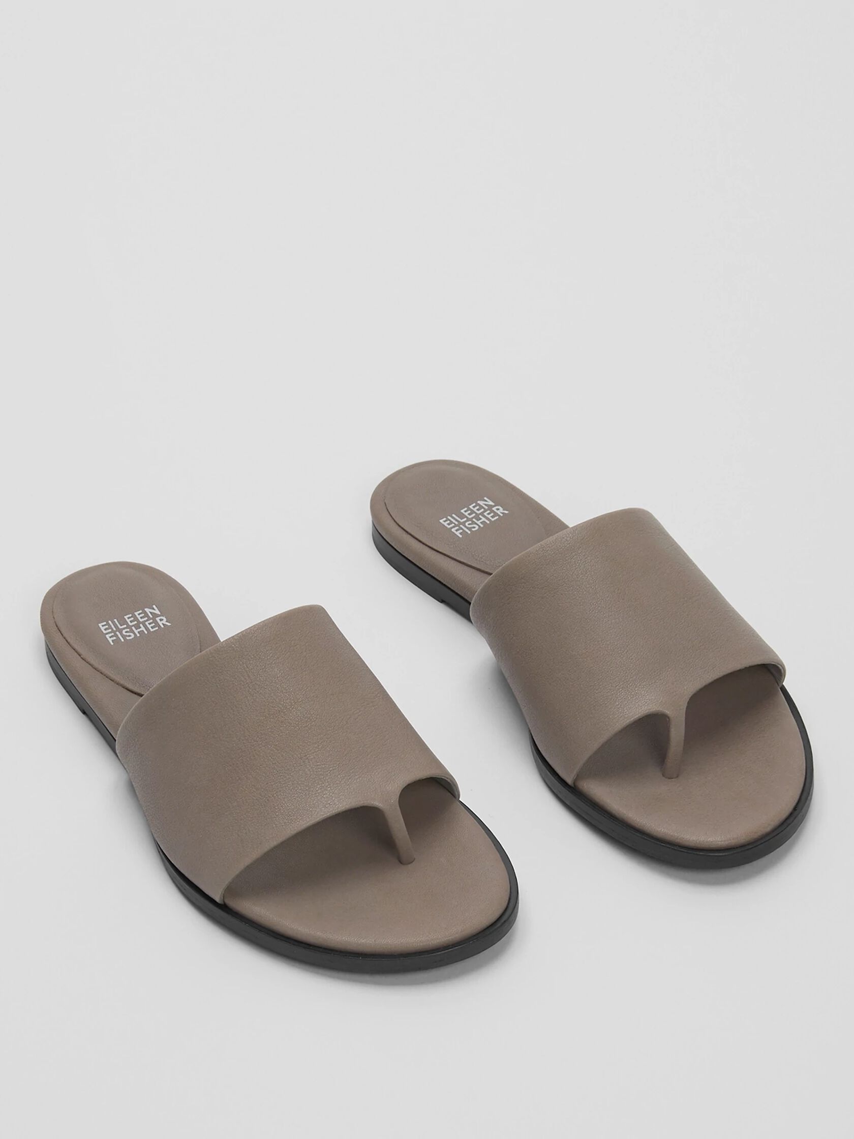 Edge Leather Slide Sandal