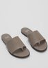 Edge Leather Slide Sandal