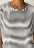 Striped Organic Cotton Slub Crew Neck Tee