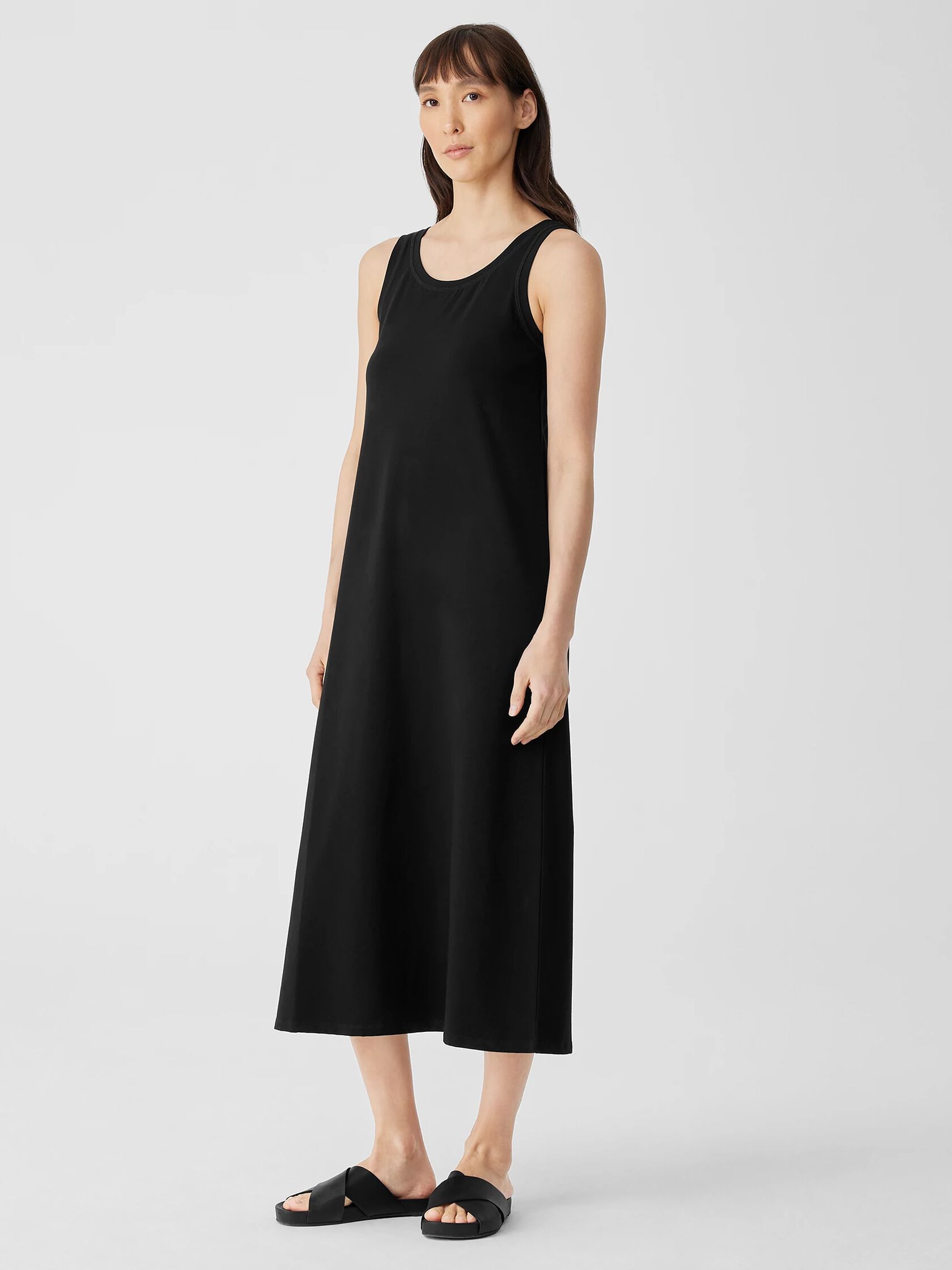 Pima Cotton Stretch Jersey Tank Dress
