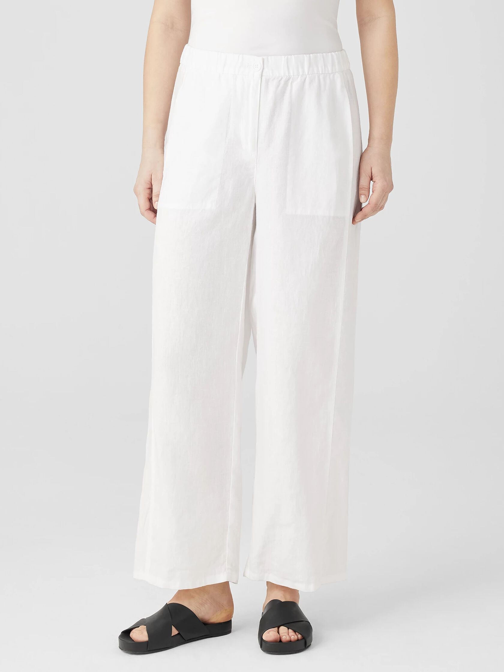 Organic Linen Wide Trouser Pant