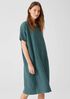 Washed Organic Linen Delave Dress