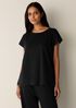 Organic Cotton Interlock Jewel Neck Sleep Tee