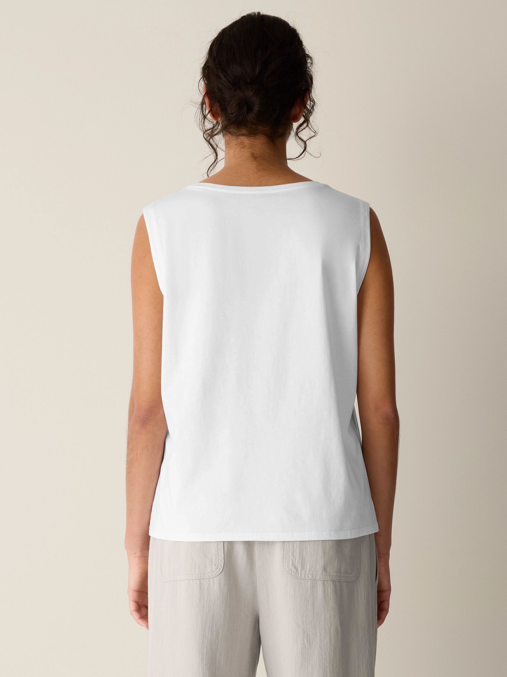 Organic Pima Cotton Jersey Scoop Neck Tank