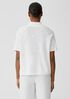 Organic Cotton Linen Slub Funnel Neck Top