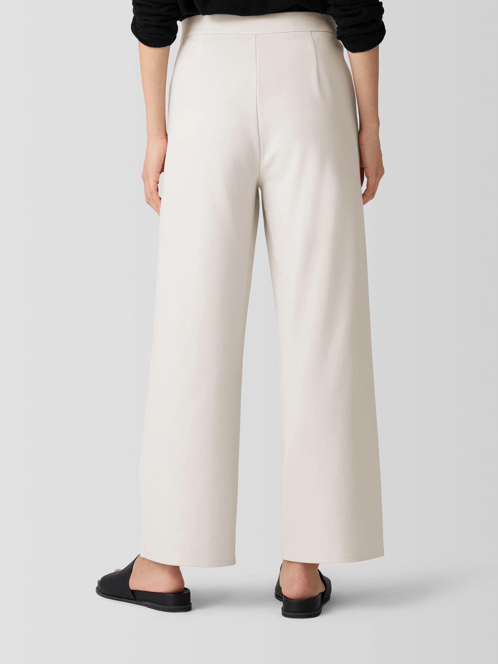 Washable Flex Ponte Wide-Leg Pant