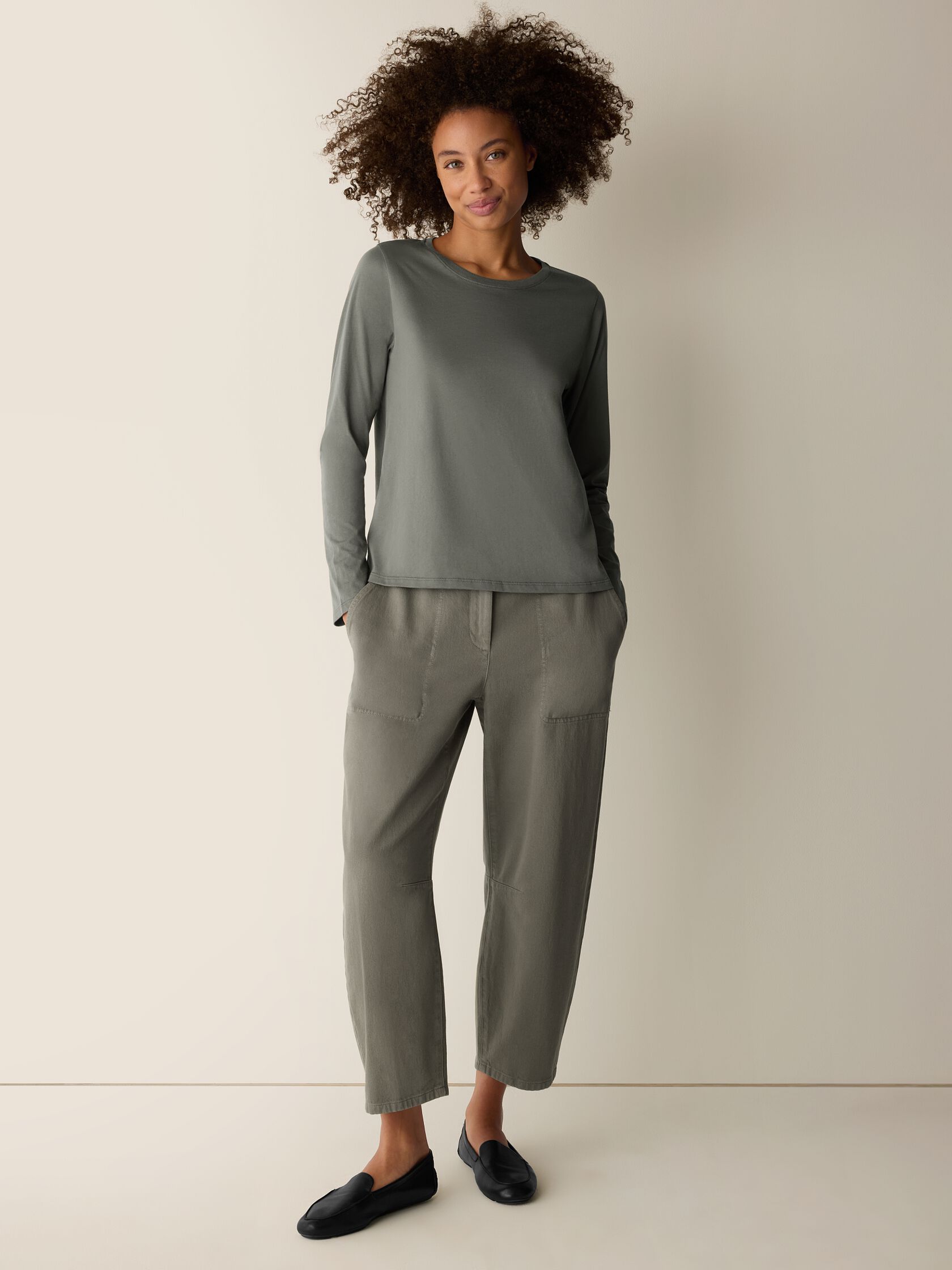 Organic Pima Cotton Jersey Long-Sleeve Tee