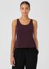 Stretch Silk Jersey Scoop Neck Tank