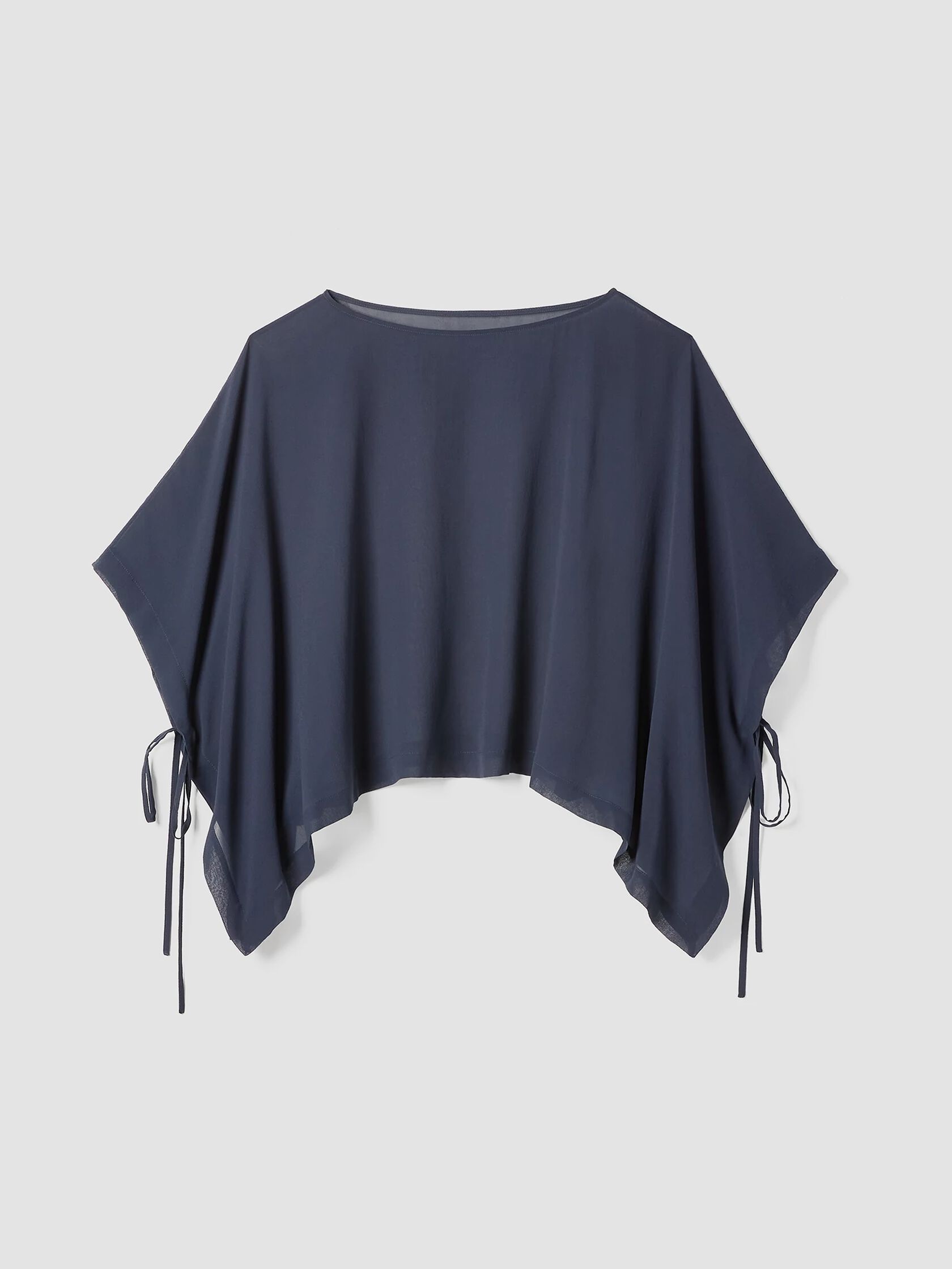 Sheer Silk Georgette Poncho