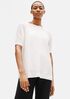 Organic Linen Crepe Bateau Neck Tunic