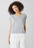 Organic Linen Jersey V-Neck Tee