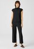 Washable Stretch Rib Straight Pant