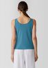 Stretch Silk Jersey Scoop Neck Tank