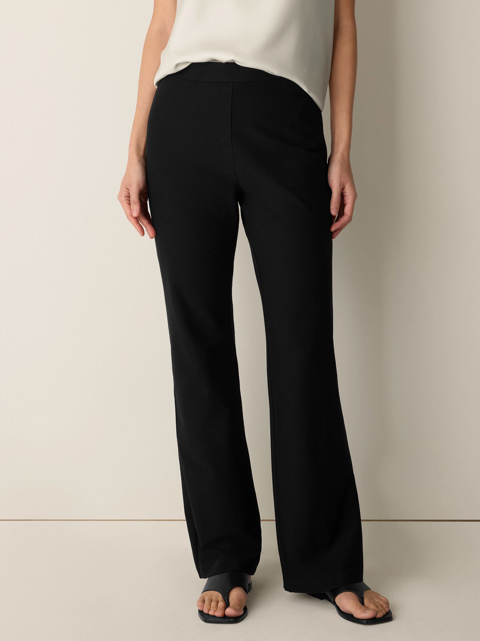 Washable Stretch Crepe Kick Pant