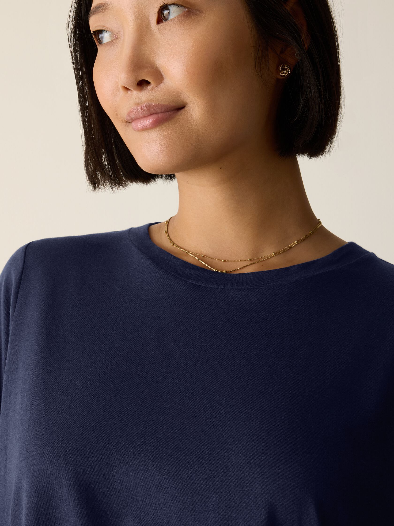 Organic Pima Cotton Jersey Long Tee