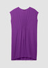 Silk Georgette Crepe V-Neck Dress