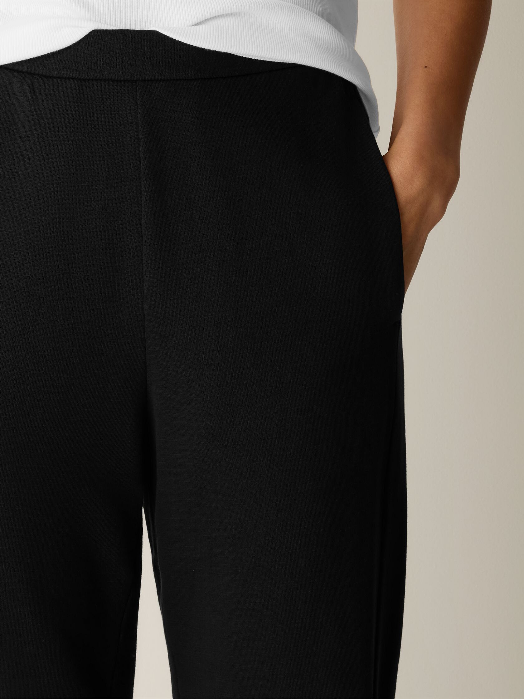 Garment-Dyed Organic Cotton Terry Slouchy Pant