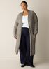 Peruvian Cotton Boucle Fluff Long Cardigan