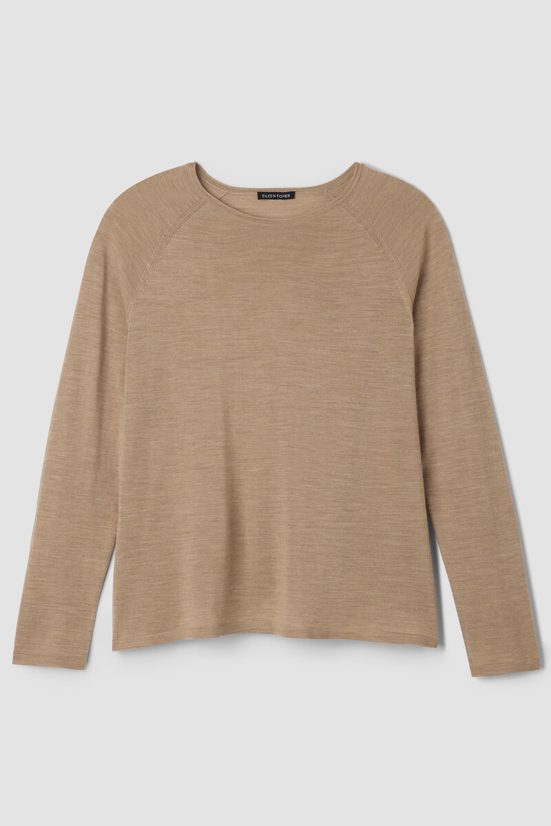 Superfine Merino Crew Neck Top in Regenerative Wool Superfine Merino Crew Neck Top in Regenerative Wool