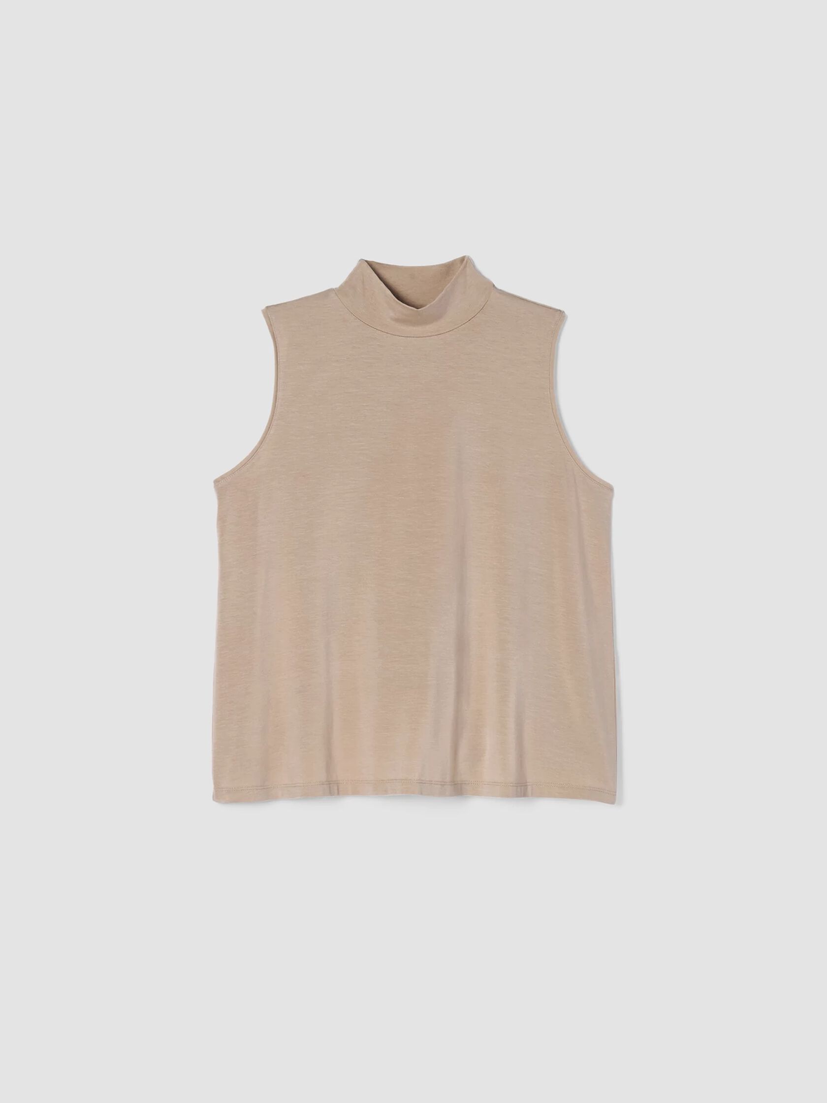 Fine Jersey Mock Neck Tank
