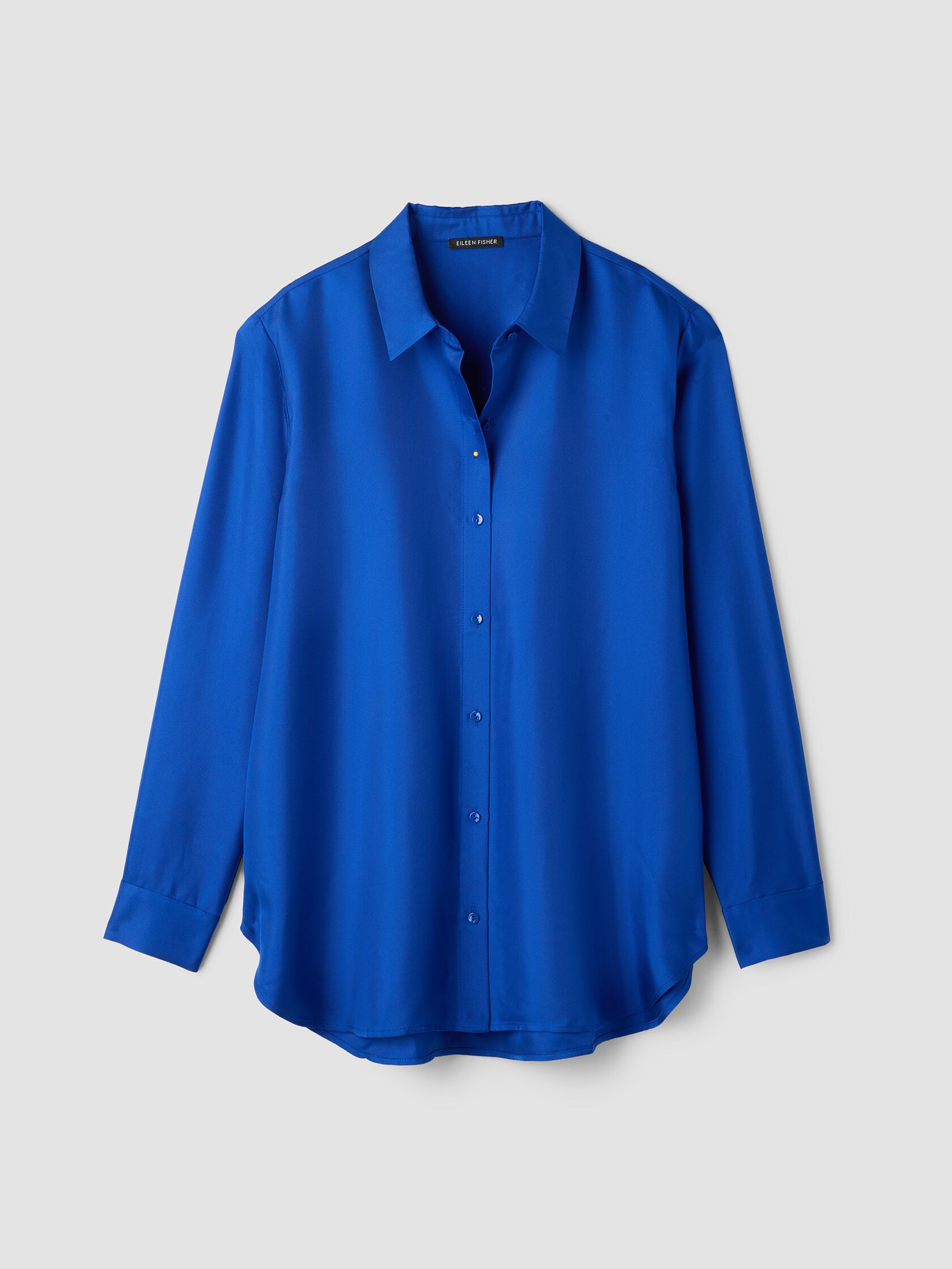 Silk Twill Classic Collar Shirt