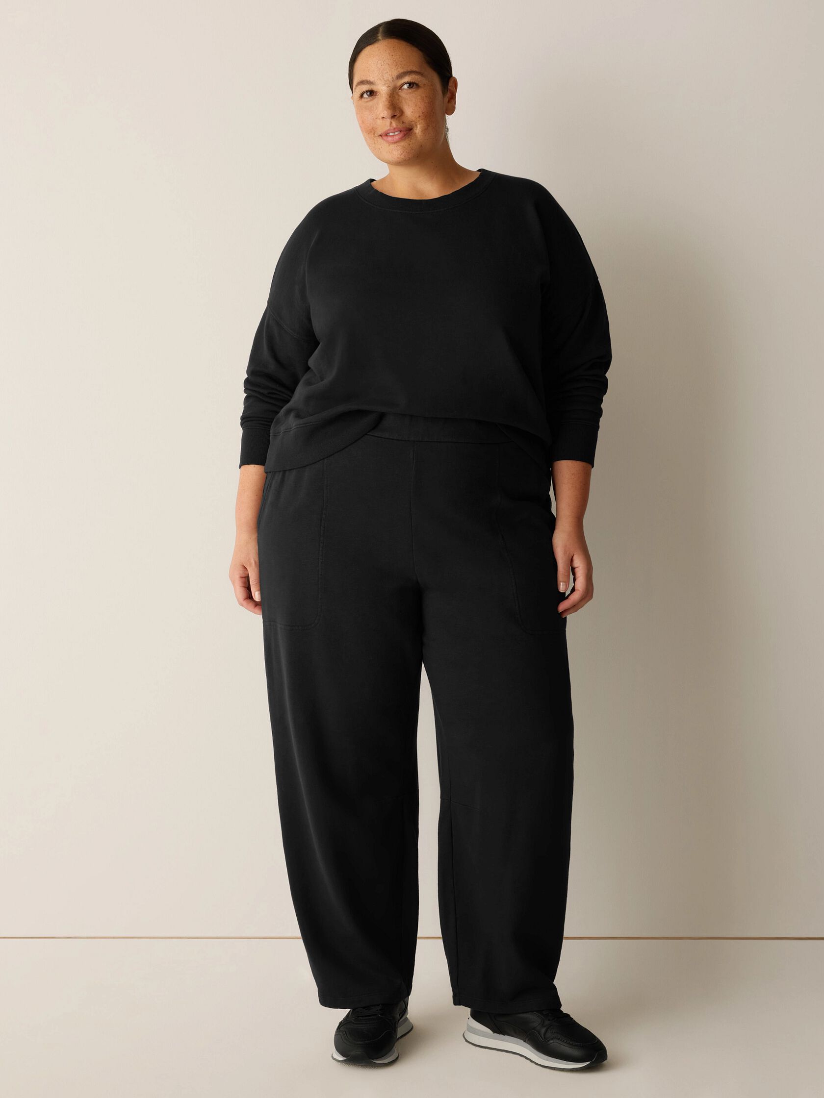 Garment-Dyed Organic Cotton Terry Arch Pant