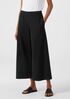 Organic Cotton Ponte Wide-Leg Pant