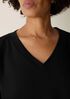 Lightweight Ponte V-Neck Top