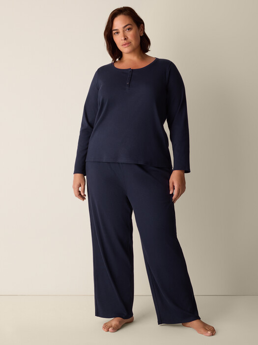 Organic Cotton Rib Sleep Set