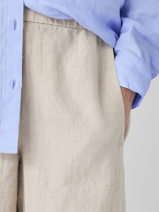 Organic Linen Wide-Leg Trouser Pant