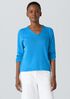 Peruvian Cotton Blend V-Neck Top