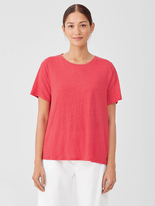 Organic Linen Jersey Crew Neck Tee