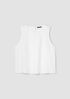 Organic Linen Round Neck Tank