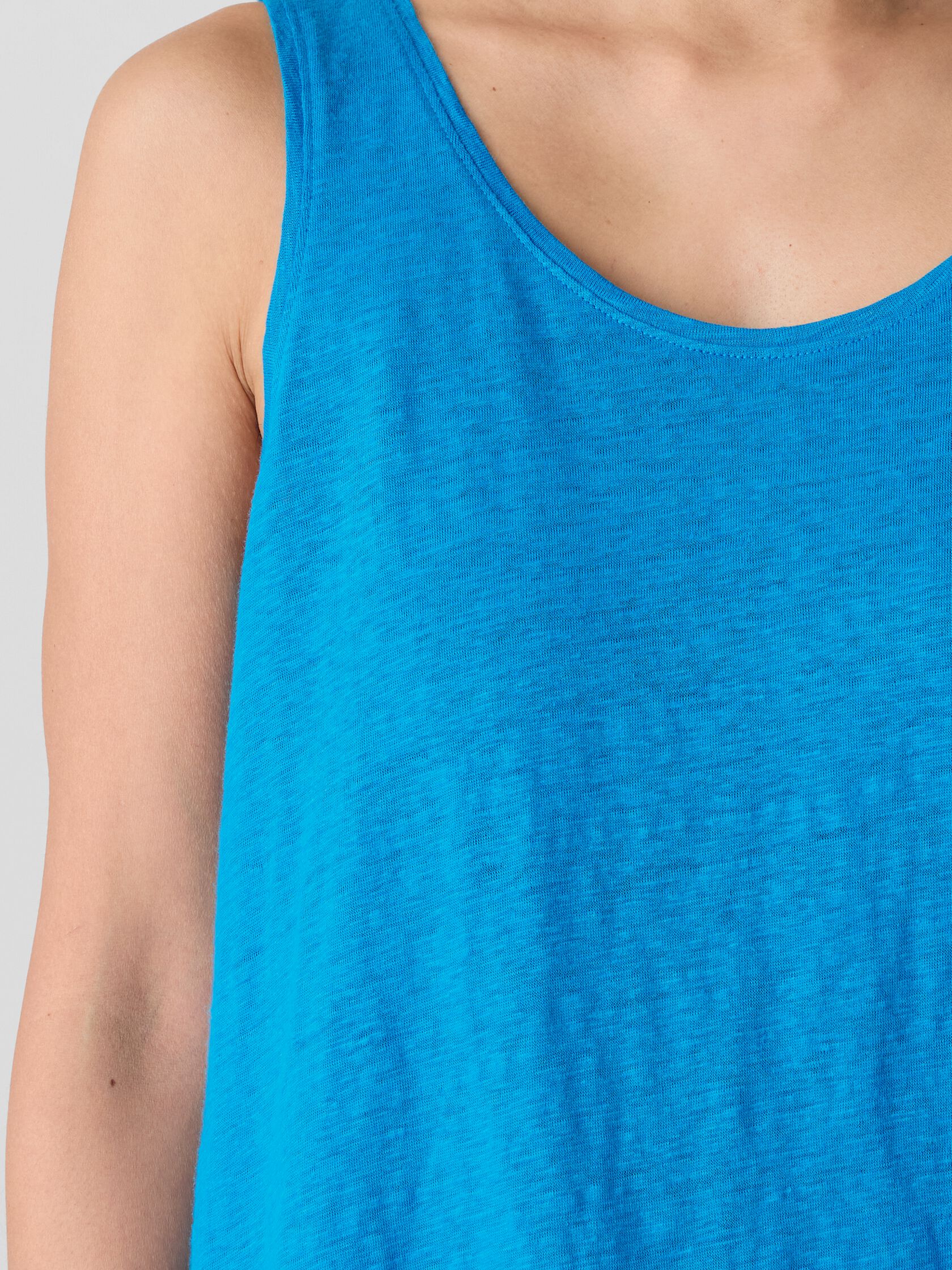 Organic Linen Jersey Scoop Neck Tank