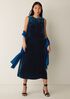 Velvet Round Neck Dress