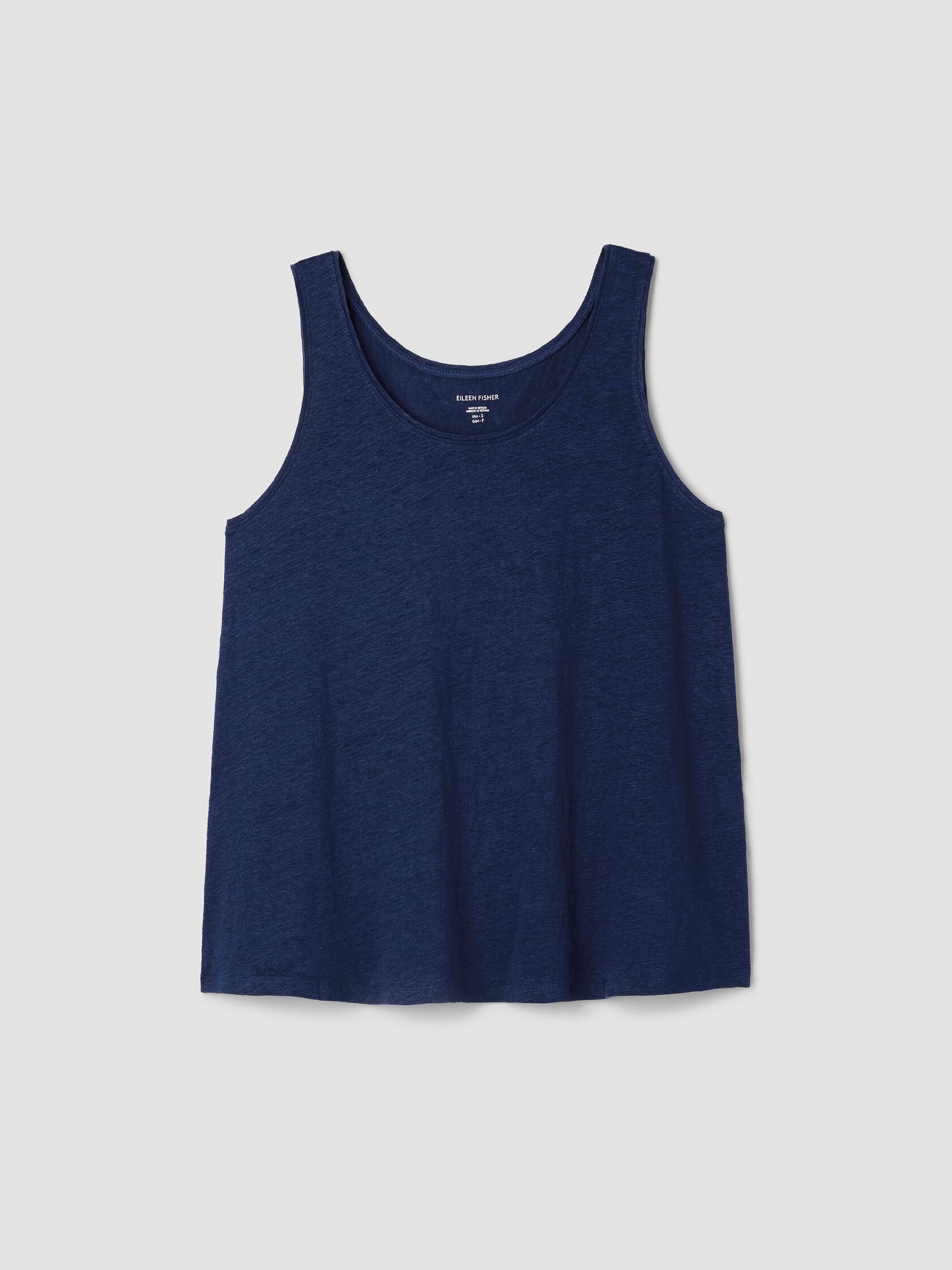 Organic Linen Jersey Scoop Neck Tank