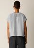 Striped Organic Cotton Gauze Square Top
