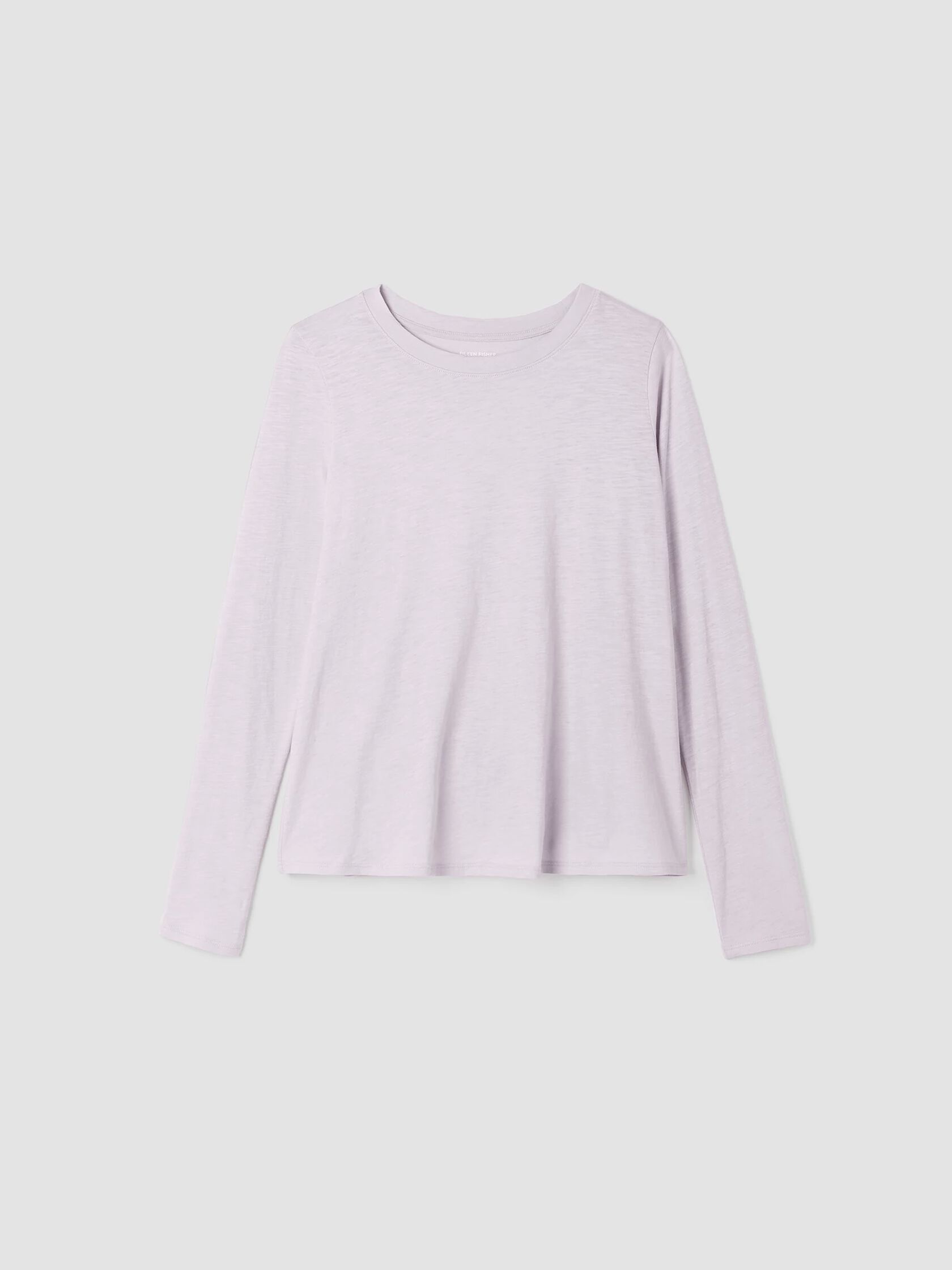 Organic Cotton Slub Crew Neck Top | EILEEN FISHER