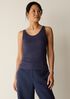 Organic Cotton Stretch Rib Scoop Neck Tank
