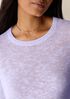 Organic Linen Cotton Slub Crew Neck Top