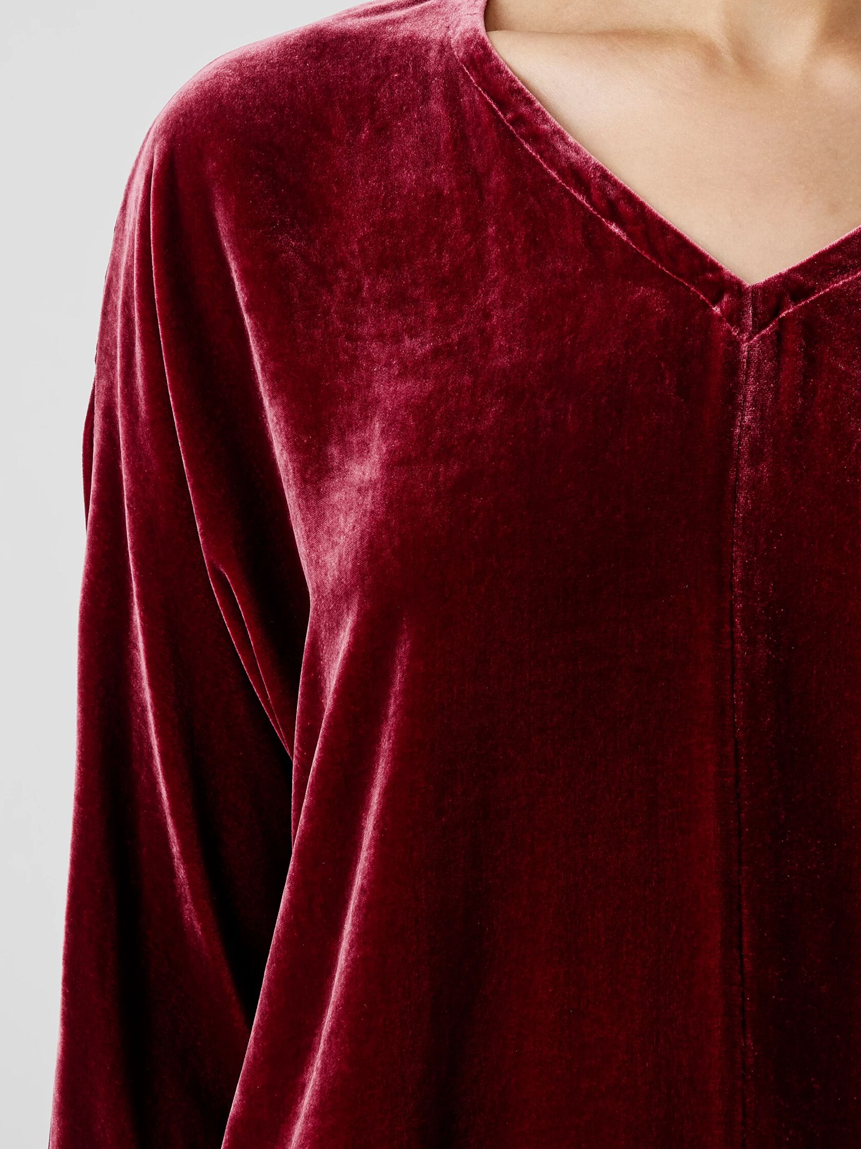 Velvet V-Neck Top