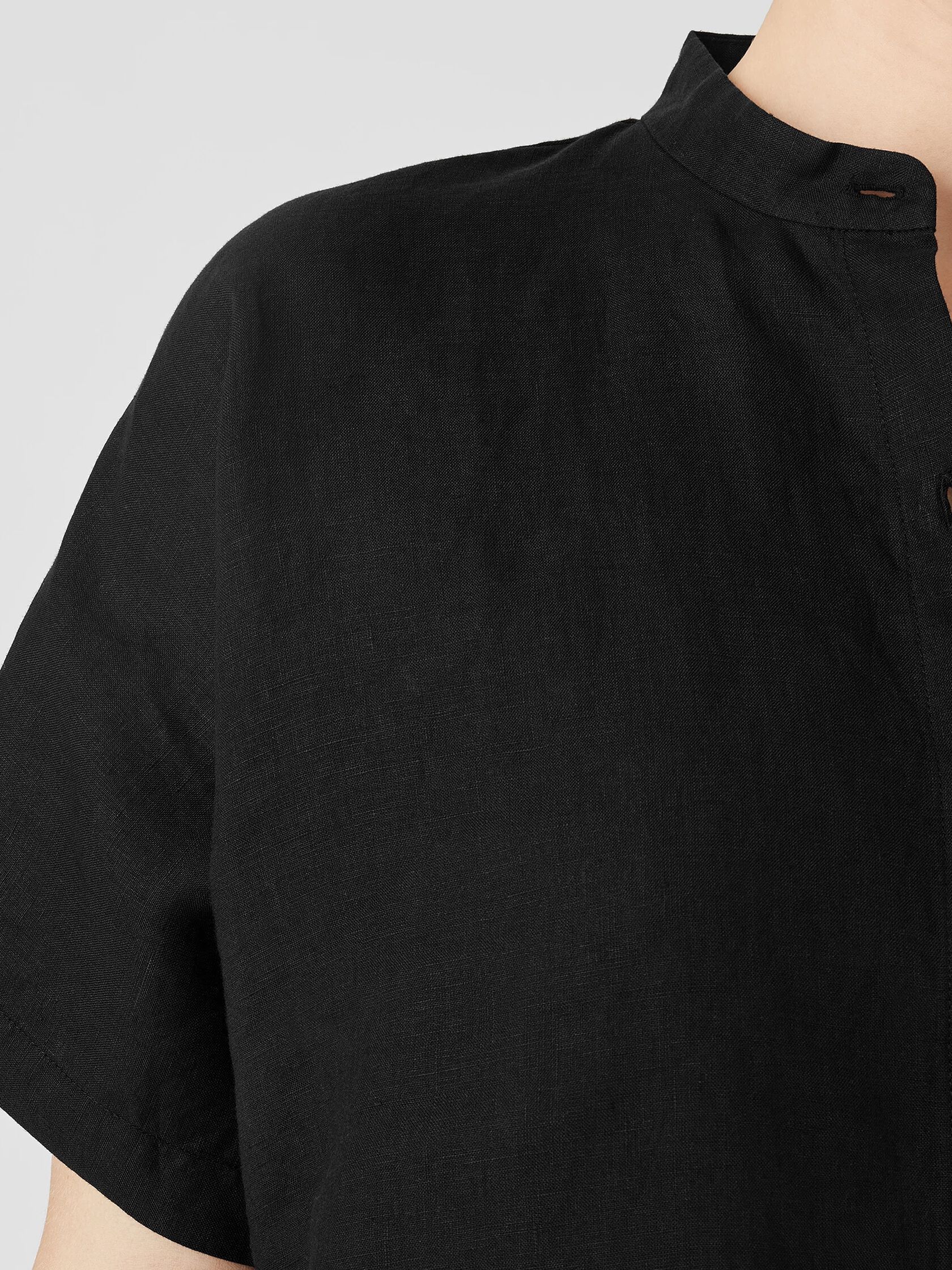 Handkerchief Linen Short-Sleeve Shirt