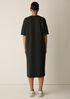 Garment-Dyed Organic Cotton Terry Crew Neck Dress