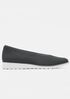 Heaven Stretch Knit Wedge Ballet Flat