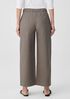 Cotton Hemp Stretch Wide-Leg Pant