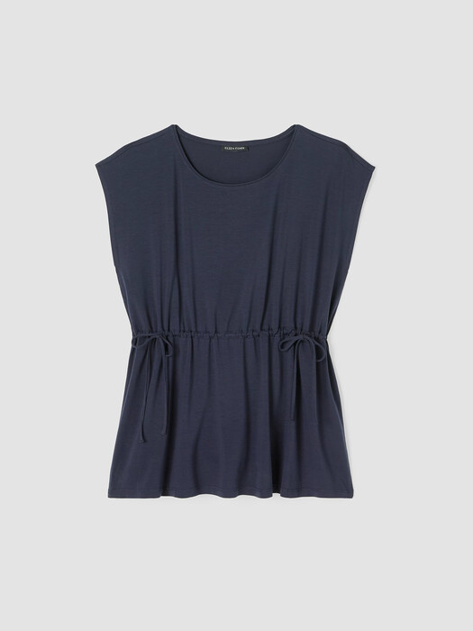Fine Jersey Jewel Neck Top