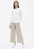 Organic Linen Cotton Crew Neck Top